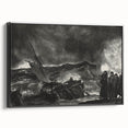 Modern Wall Art: Dramatic Seascape in Black and White by Bellows