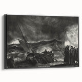 Modern Wall Art: Dramatic Seascape in Black and White by Bellows