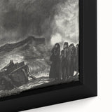 Modern Wall Art: Dramatic Seascape in Black and White by Bellows