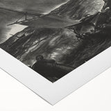 Modern Wall Art: Dramatic Seascape in Black and White by Bellows