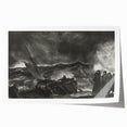 Modern Wall Art: Dramatic Seascape in Black and White by Bellows