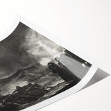Modern Wall Art: Dramatic Seascape in Black and White by Bellows