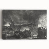 Modern Wall Art: Dramatic Seascape in Black and White by Bellows