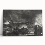 Modern Wall Art: Dramatic Seascape in Black and White by Bellows