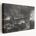 Modern Wall Art: Dramatic Seascape in Black and White by Bellows