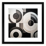 Modern Monochrome Bedroom Wall Art - Black and White Canvas Print