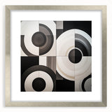 Modern Monochrome Bedroom Wall Art - Black and White Canvas Print