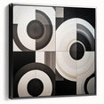 Modern Monochrome Bedroom Wall Art - Black and White Canvas Print