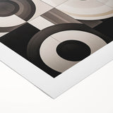 Modern Monochrome Bedroom Wall Art - Black and White Canvas Print