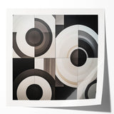 Modern Monochrome Bedroom Wall Art - Black and White Canvas Print