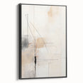 Contemporary Dining Art Pieces - Abstract Beige & Black Wall Décor