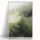 Serene Nature Living Room Wall Art – Green & Beige Landscape Canvas