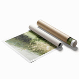 Serene Nature Living Room Wall Art – Green & Beige Landscape Canvas