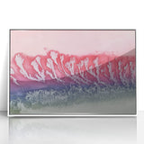 Abstract Office Wall Art – Red & Blue Gradient Canvas Print