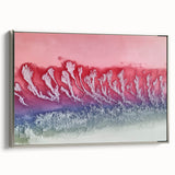 Abstract Office Wall Art – Red & Blue Gradient Canvas Print