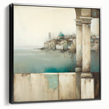 Framed black abstract architecture wall art showcasing geometric shapes and lines, elegantly displayed in a sleek frame that enhances modern decor aesthetics.