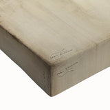 Abstract architecture wall art on stretched canvas, showcasing intricate geometric patterns in shades of blue and gray, perfect for modern interior decor.