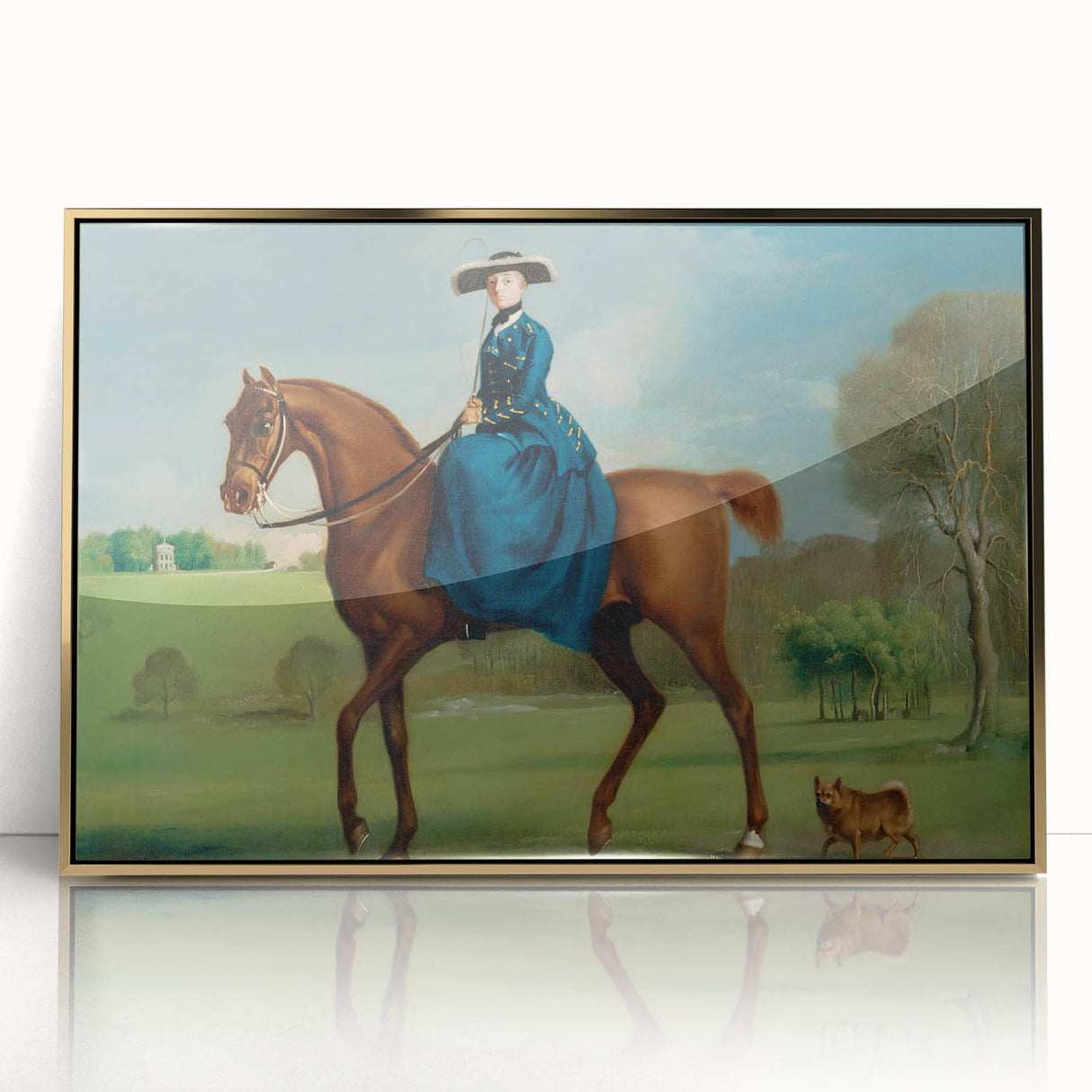 18th Century Neoclassical Equestrian Art Print of Countess