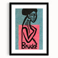 Expressionist Art: Brücke Exhibition Poster by Kirchner Print