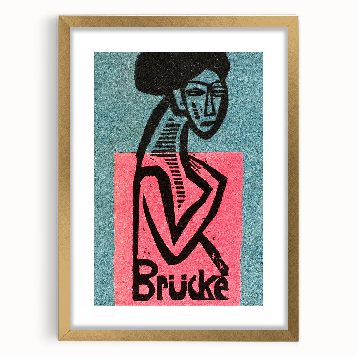 Expressionist Art: Brücke Exhibition Poster by Kirchner Print