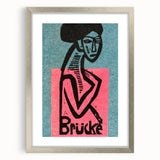 Expressionist Art: Brücke Exhibition Poster by Kirchner Print