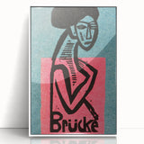 Expressionist Art: Brücke Exhibition Poster by Kirchner Print