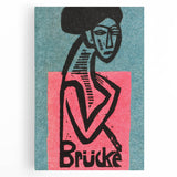 Expressionist Art: Brücke Exhibition Poster by Kirchner Print