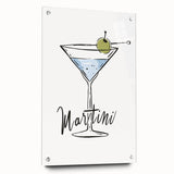 Large abstract wall art on acrylic glass featuring vibrant colors, ideal for dining room decor.