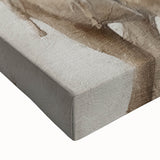 Seasonal Wall Art - Santa with Reindeer Winter Scene Holiday Print