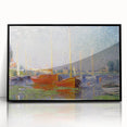 Impressionist Harbor Scene - Monet's Red Boats at Argenteuil, Print