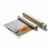 Impressionist Harbor Scene - Monet's Red Boats at Argenteuil, Print