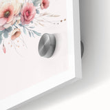 Girls Room Wall Art - Elegant Floral Botanical Kids Room Print