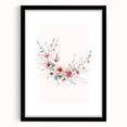 Girls Room Wall Art - Elegant Floral Botanical Kids Room Print
