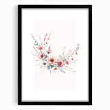 Girls Room Wall Art - Elegant Floral Botanical Kids Room Print