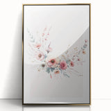 Girls Room Wall Art - Elegant Floral Botanical Kids Room Print