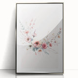 Girls Room Wall Art - Elegant Floral Botanical Kids Room Print