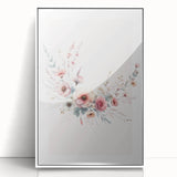 Girls Room Wall Art - Elegant Floral Botanical Kids Room Print