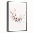 Girls Room Wall Art - Elegant Floral Botanical Kids Room Print