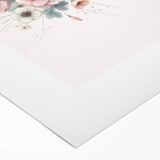 Girls Room Wall Art - Elegant Floral Botanical Kids Room Print