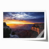 Stunning landscape print showcasing vibrant canyons in rich earthy tones, rolled for easy display and shipping, perfect for home decor enthusiasts.