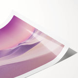 Desert landscape rolled print showcasing vibrant hues of orange and red with intricate details, packaged securely in a protective cardboard tube for art enthusiasts.