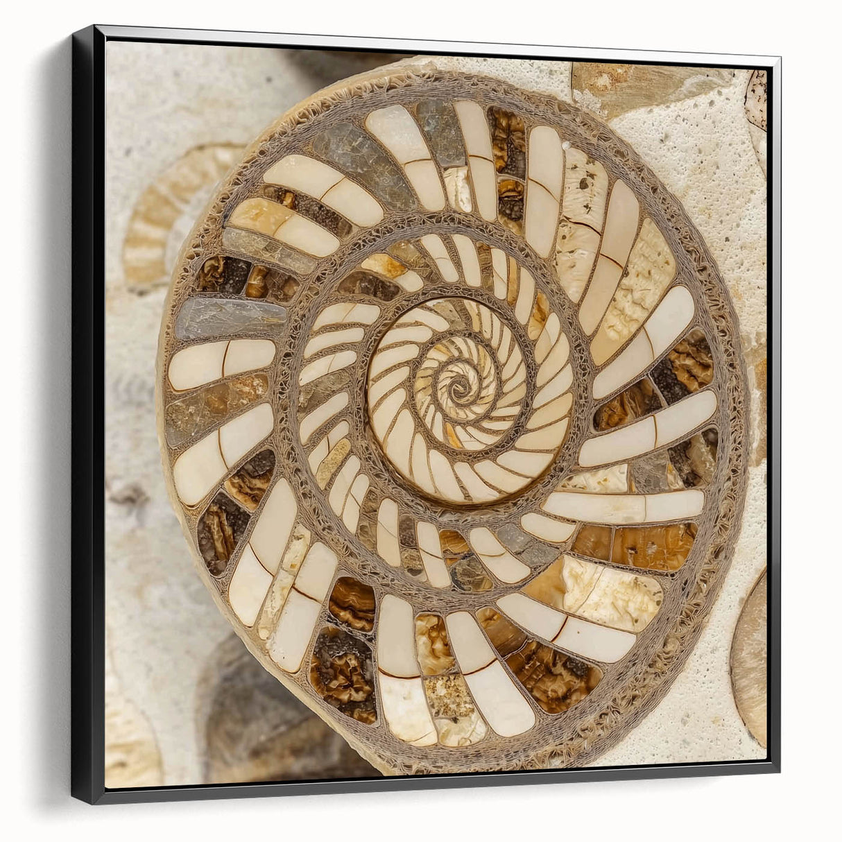 Black and white framed canvas featuring a close-up nature landscape, ideal for bedroom wall decor.