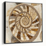 Black and white framed canvas featuring a close-up nature landscape, ideal for bedroom wall decor.