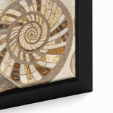 Extra large framed canvas featuring a close-up of textured, colorful leaves on a black background.