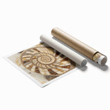 Close-up floral art in soft pink and green tones on rolled print, suitable for classy bathroom wall art.