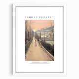 Abstract art print featuring swirls of blue and green on a white framed canvas, suitable for dining room or bedroom decor.