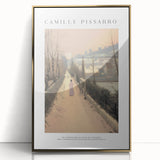 Framed acrylic print of a mid-century modernist style portrait in gold and beige tones, suitable for modern art wall decor.