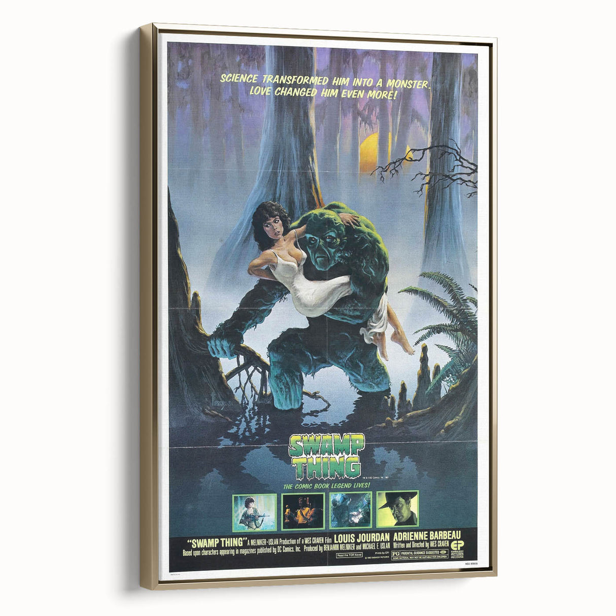 Retro Wall Art - Swamp Thing Movie Poster - 80s Vintage Art Prints
