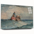 Realism Art Prints - Hauling in the Nets by Winslow Homer