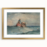 Realism Art Prints - Hauling in the Nets by Winslow Homer